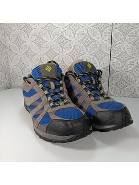 Columbia Unisex Kids Techlite Grey/ Blue Low Top Lace Up Athletic Shoes Sz US 6